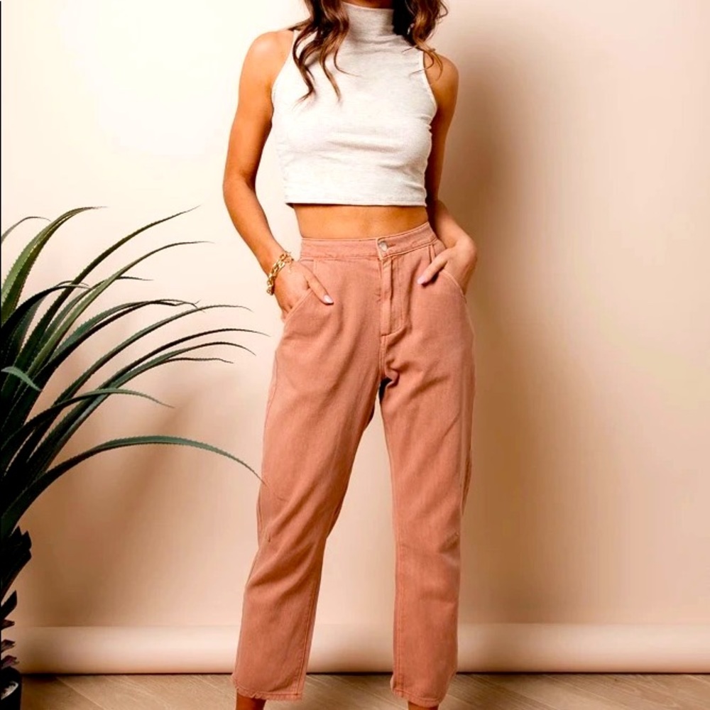 Boheme Salmon Relaxed Jeans